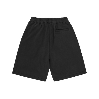 ISLAND PUFF PRINT SWEATSHORT [BLACK]
