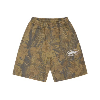 ISLAND PUFF PRINT SWEATSHORT [FOREST CAMO]
