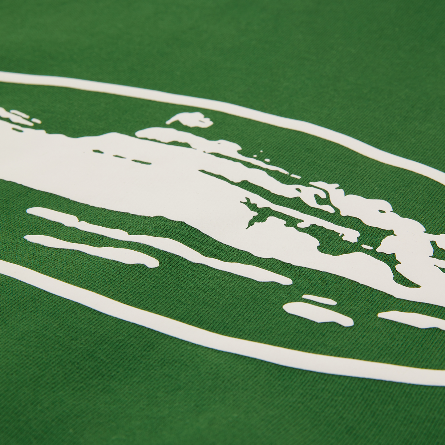 ISLAND PUFF PRINT ZIP HOODIE [GREEN]