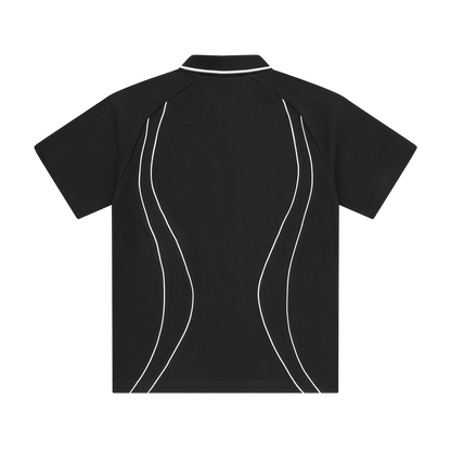 ISLAND PIQUE POLO SHIRT [BLACK]