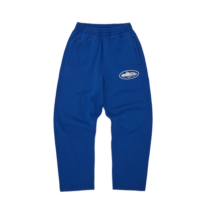 ISLAND PUFF PRINT OPEN HEM SWEATPANT [WASHED ROYAL]