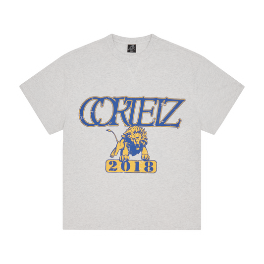 LION BOXY HEAVYWEIGHT TEE [LIGHT HEATHER]