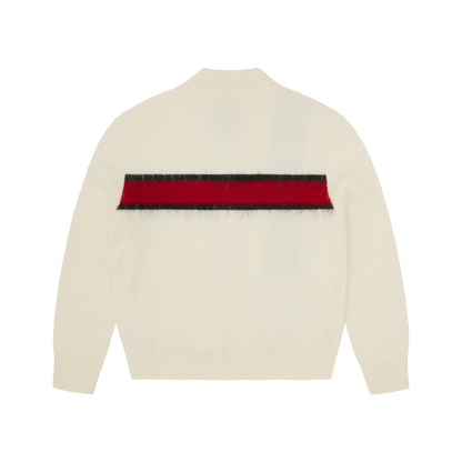 LUX KNIT ZIP UP [CREAM]