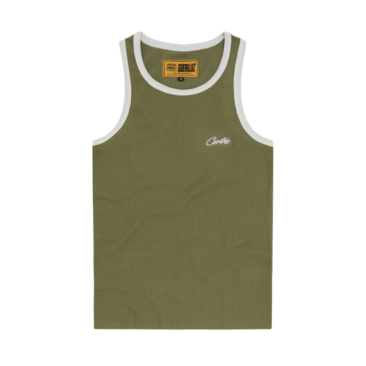 MENS CONTRAST ALLSTARZ TANK TOP [KHAKI]