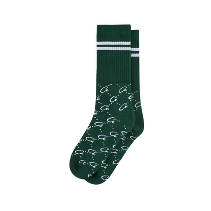 MONOGRAM SOCKS [GREEN]