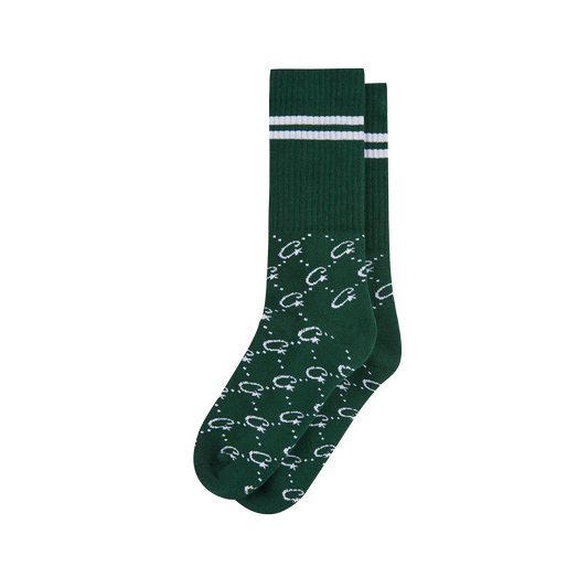 MONOGRAM SOCKS [GREEN]