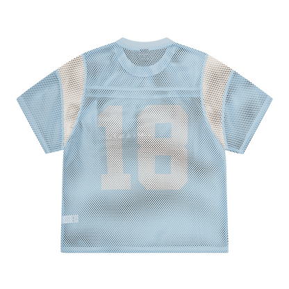 OPEN MESH PANEL JERSEY [BABY BLUE/WHITE]
