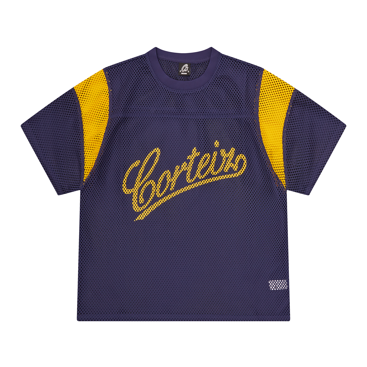 OPEN MESH PANEL JERSEY [NAVY/YELLOW]