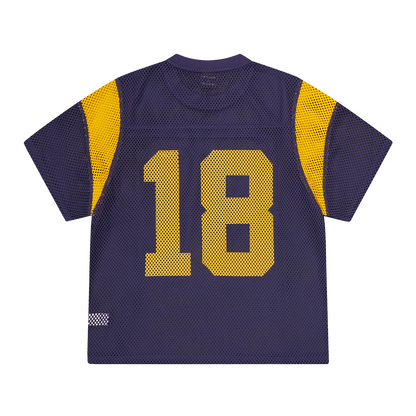 OPEN MESH PANEL JERSEY [NAVY/YELLOW]