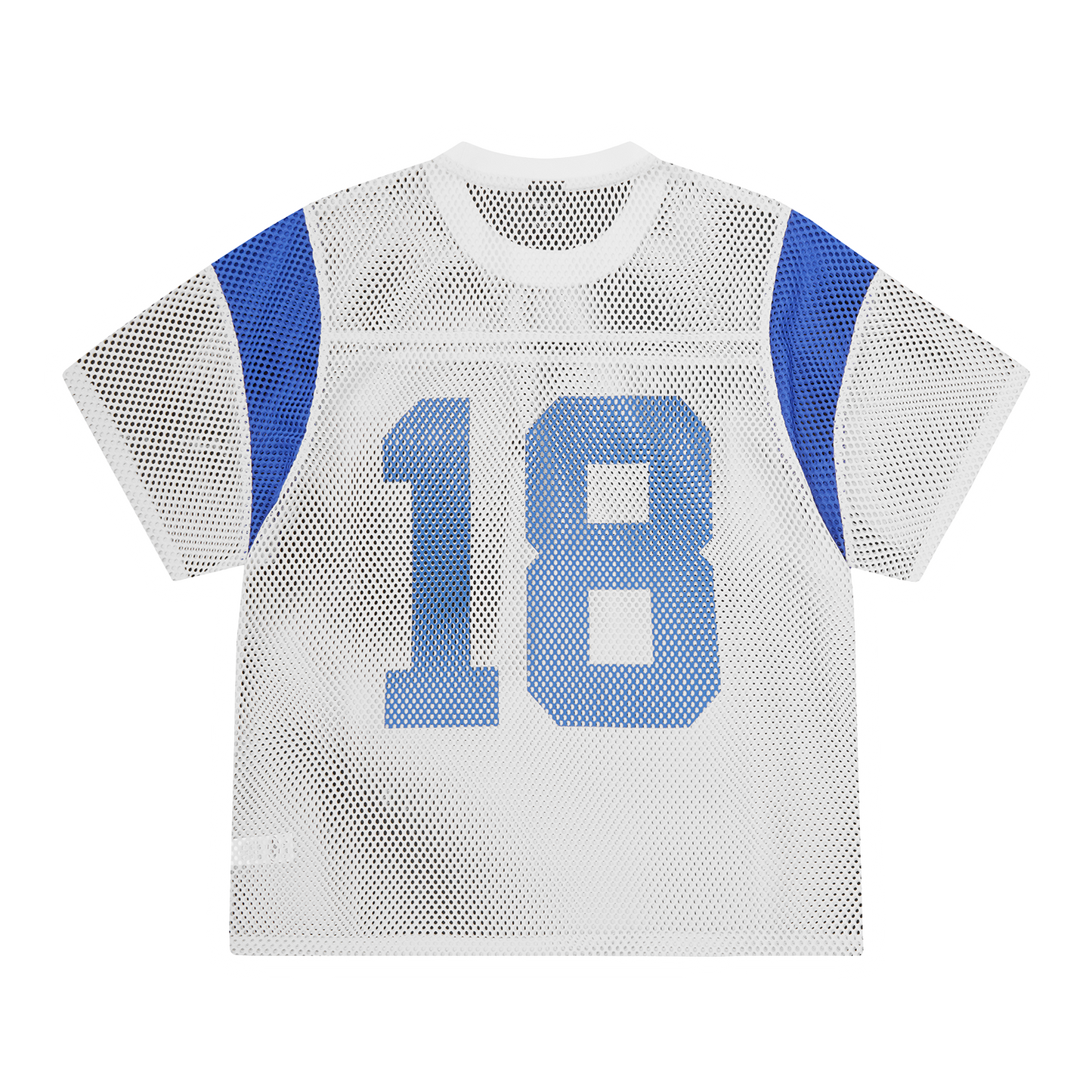 OPEN MESH PANEL JERSEY [WHITE/BLUE]