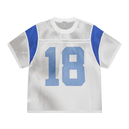 OPEN MESH PANEL JERSEY [WHITE/BLUE]