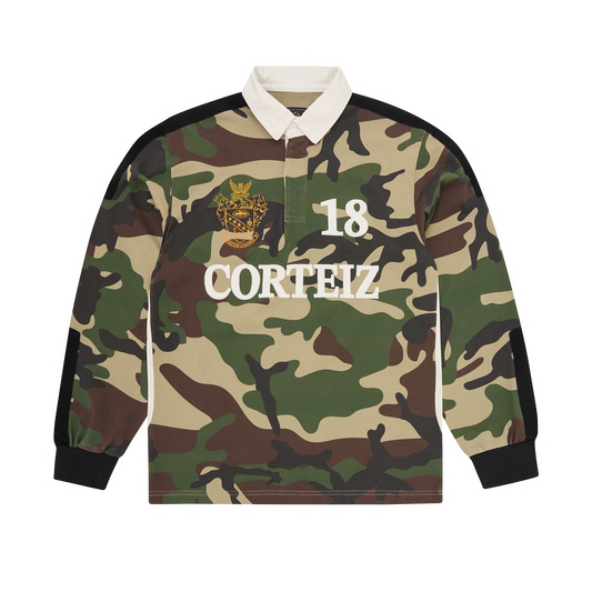 PANELLED RUGBY [WOODLAND CAMO]