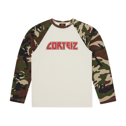 ROCK RAGLAN LS [WOODLAND CAMO]
