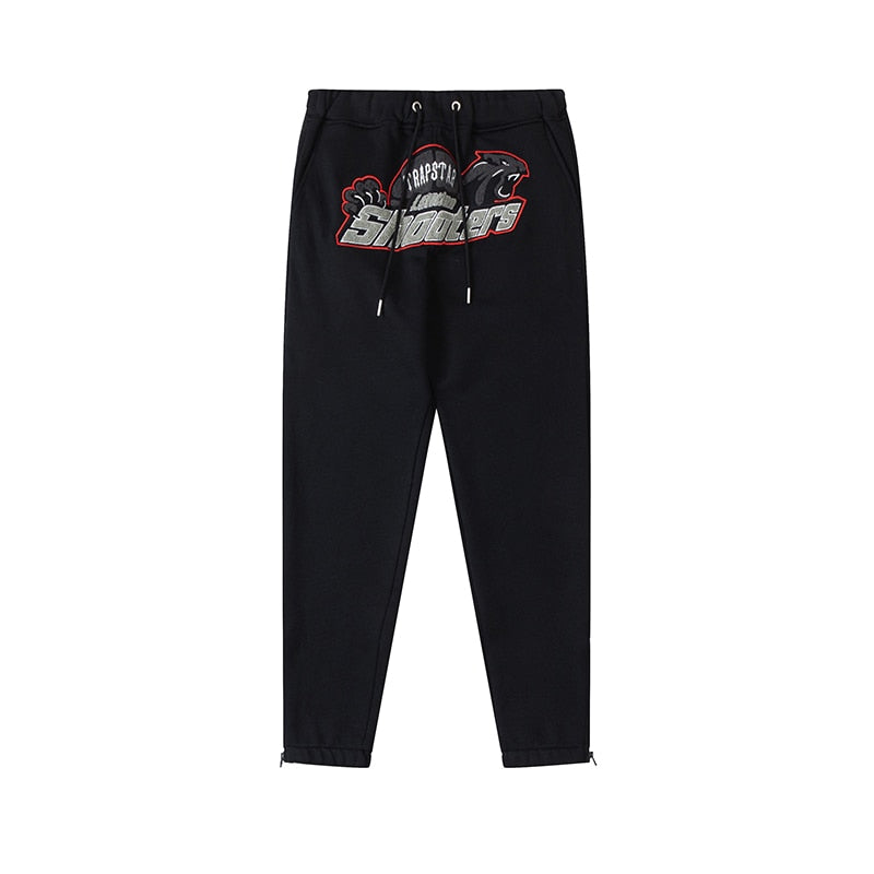 London Shooters Black Red Pants