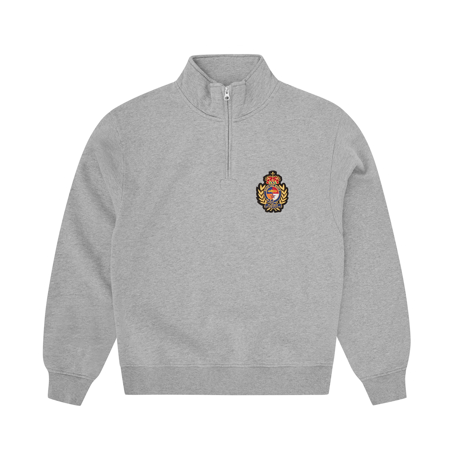 ROYALE CREST QUARTER ZIP [HEATHER GREY]