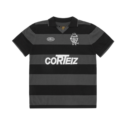 STRIPED KNIT JERSEY [BLACK]