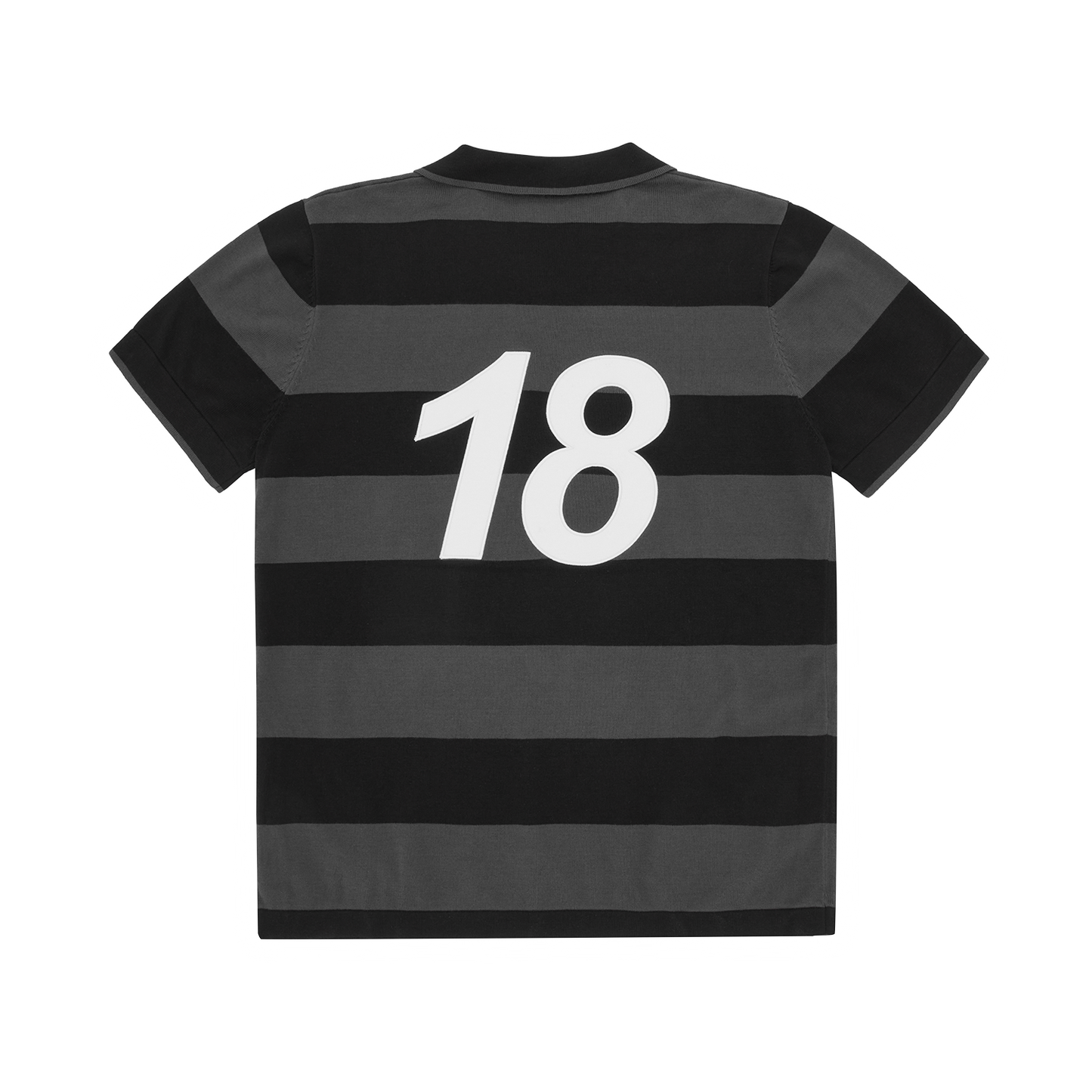 STRIPED KNIT JERSEY [BLACK]