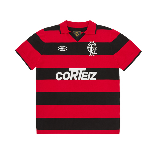 STRIPED KNIT JERSEY [RED]