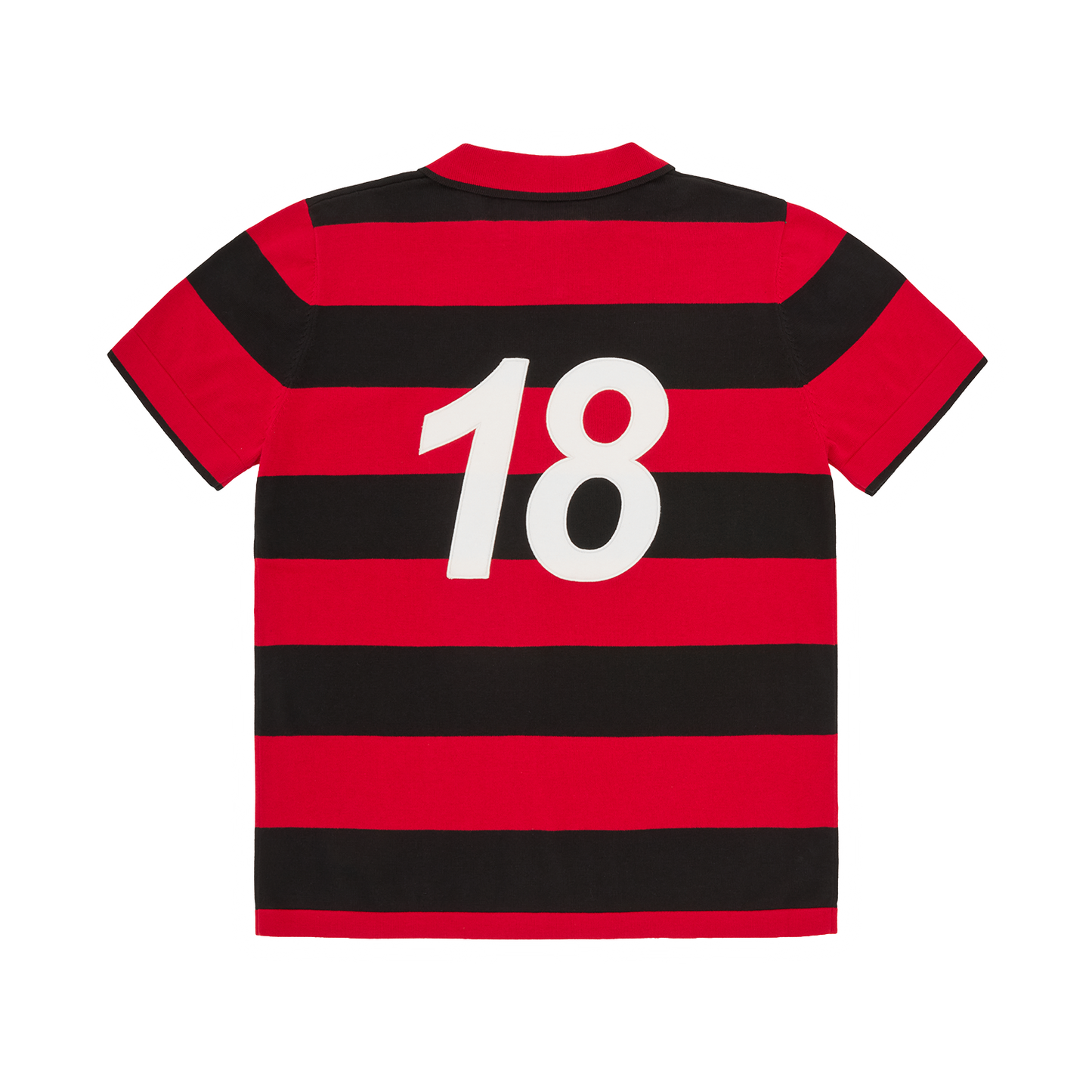 STRIPED KNIT JERSEY [RED]