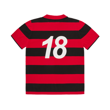 STRIPED KNIT JERSEY [RED]