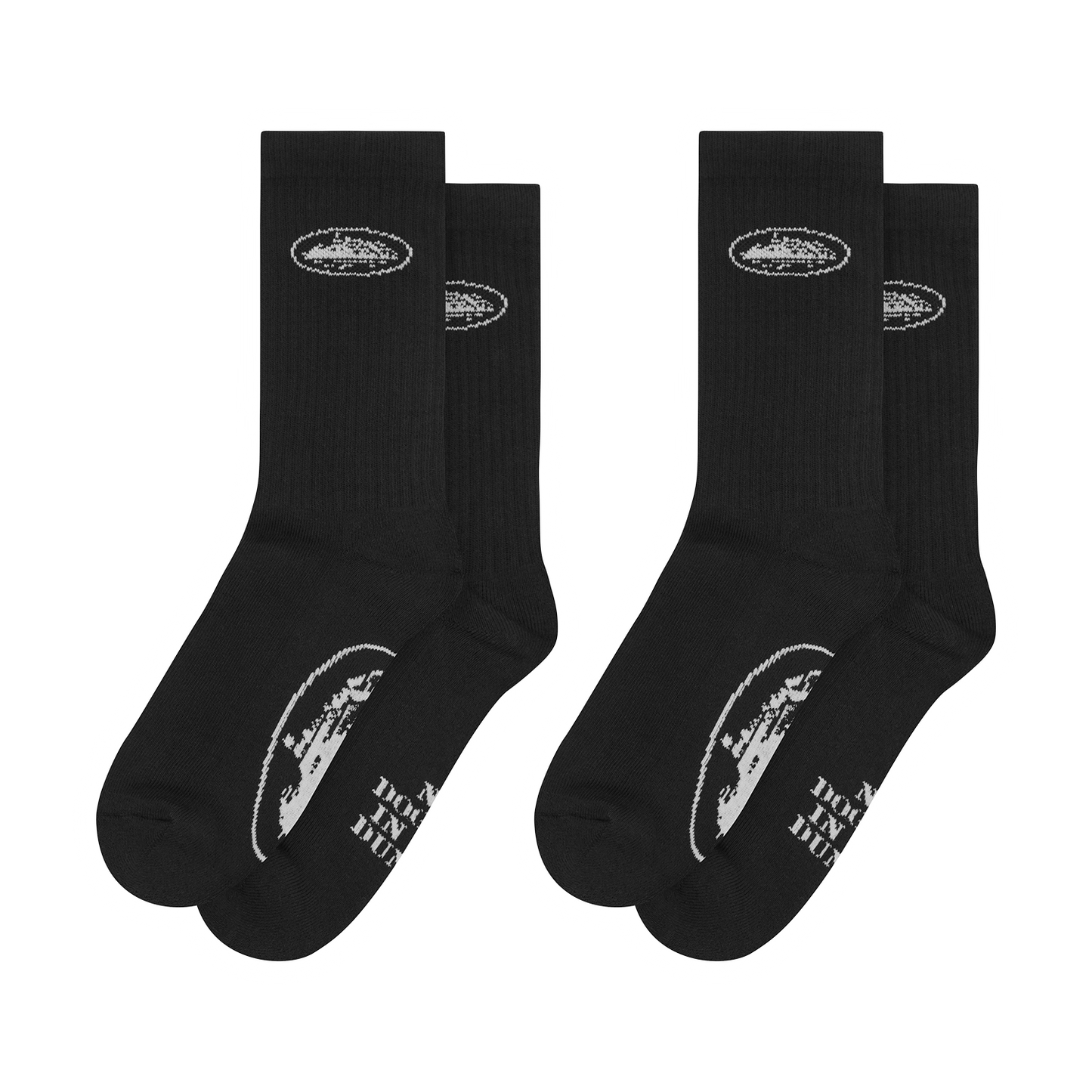 BLACK ALCATRAZ SOCKS [2 PACK]