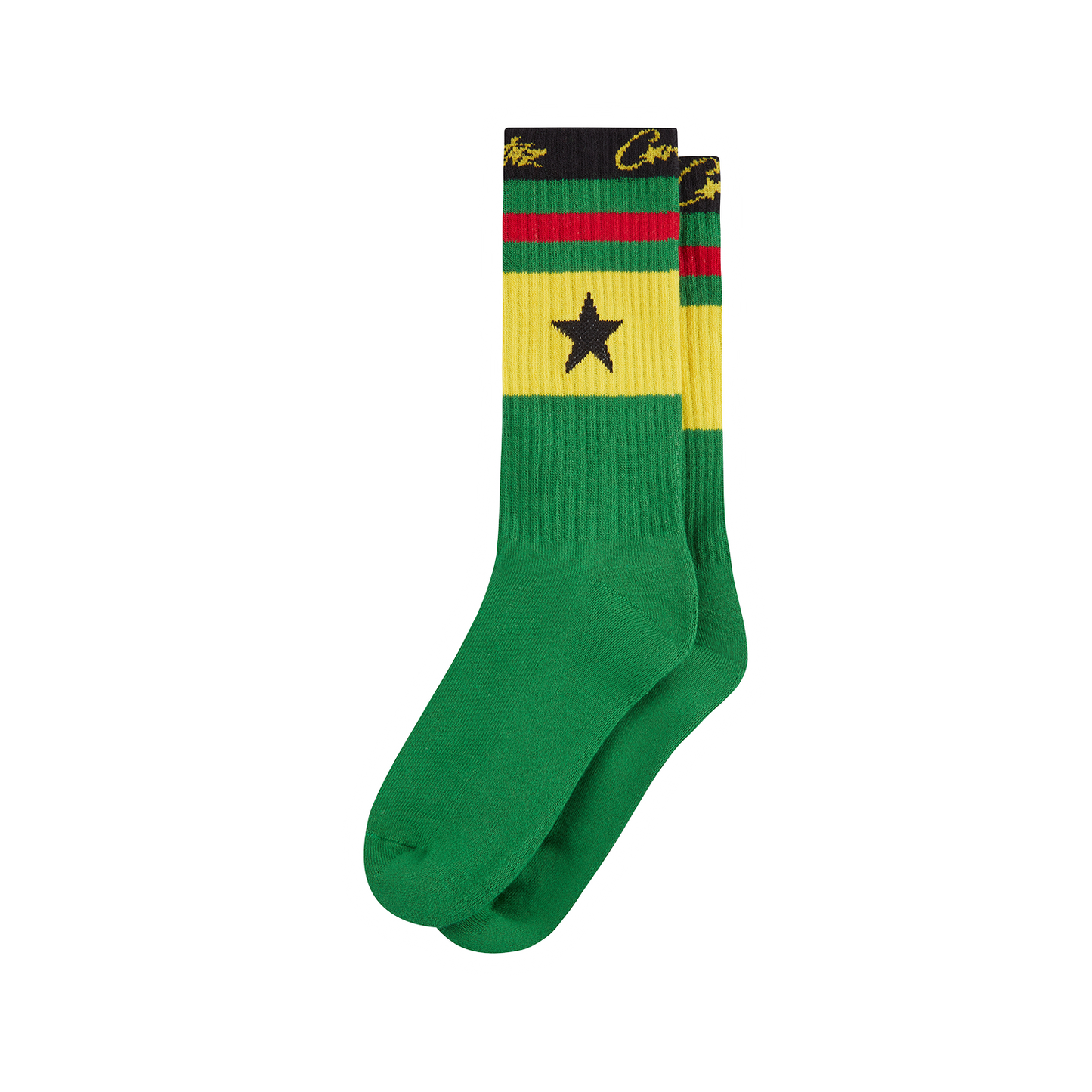 STARZ SOCKS [GREEN AND YELLOW]
