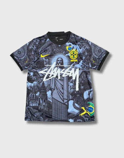 STÜSSY 2024 special edition Brasil black kit - Jesus edition (JUNIOR SIZE)