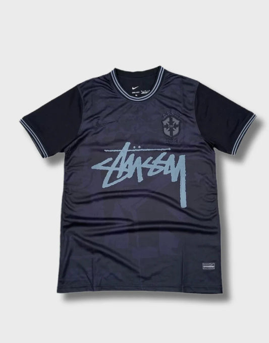 STÜSSY X “BRASIL” JERSEY - black yin and yang