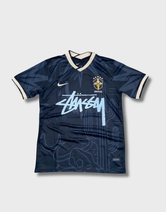 STÜSSY x “BRASIL” JERSEY - BLACK WORLD CUP EDITION
