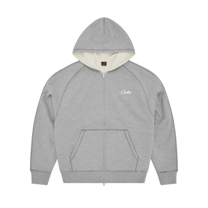 HMP THERMAL ZIP HOODIE [HEATHER GREY]