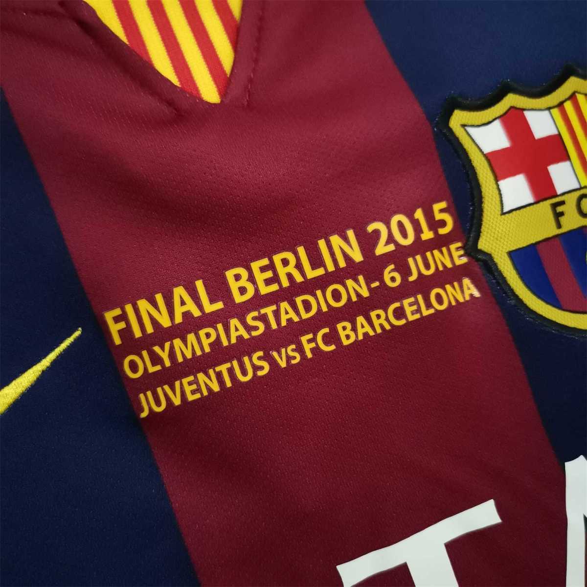 2015 Barcelona Home Berlin UCL Final Retro Jersey