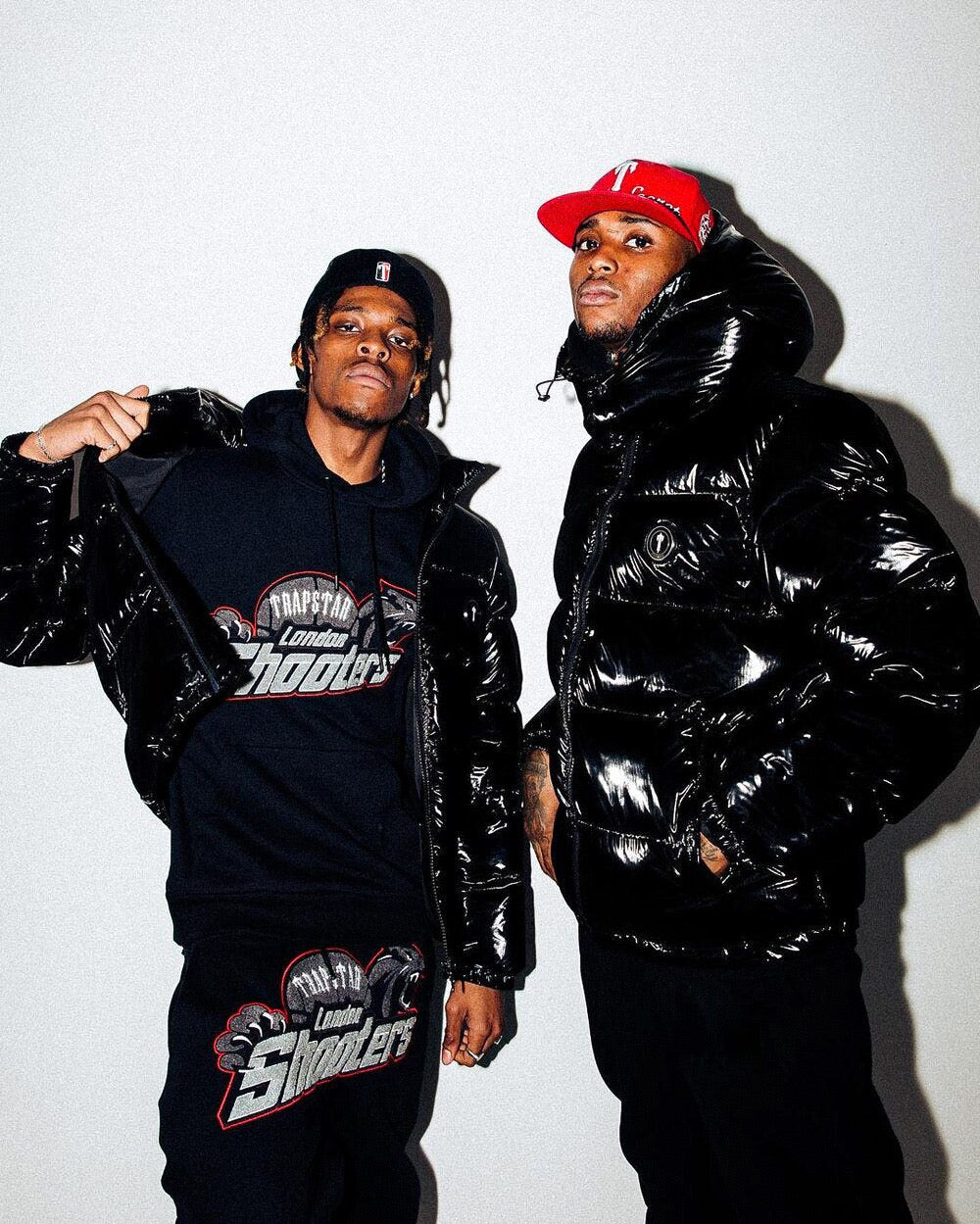 London Shooters Black Red Pants