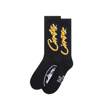 ALLSTARZ SOCKS [BLACK & YELLOW]