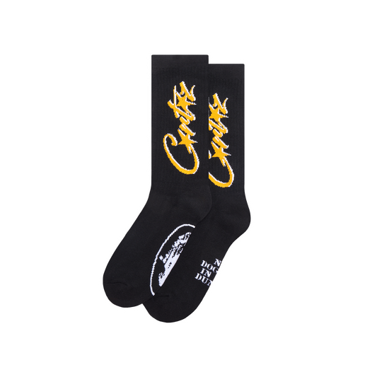 ALLSTARZ SOCKS [BLACK & YELLOW]