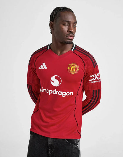 ADIDAS MANCHESTER UNITED FC 25/26 LONG SLEEVE HOME JERSEY