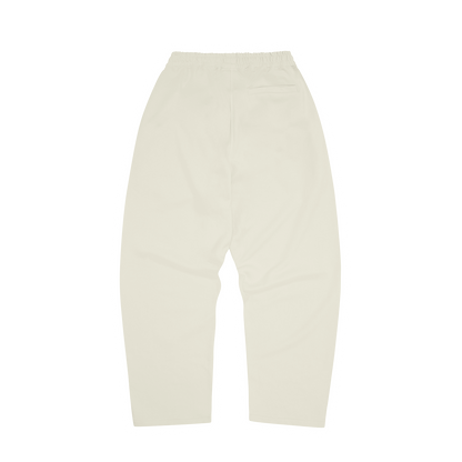ISLAND PUFF PRINT OPEN HEM SWEATPANT [OFF WHITE]