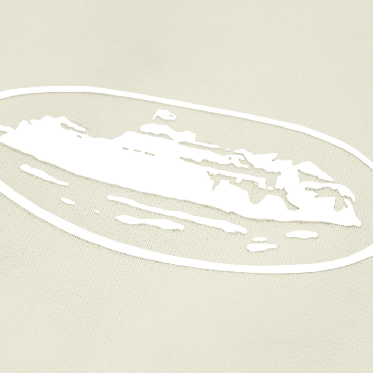 ISLAND PUFF PRINT SWEATSHORT [OFF WHITE]