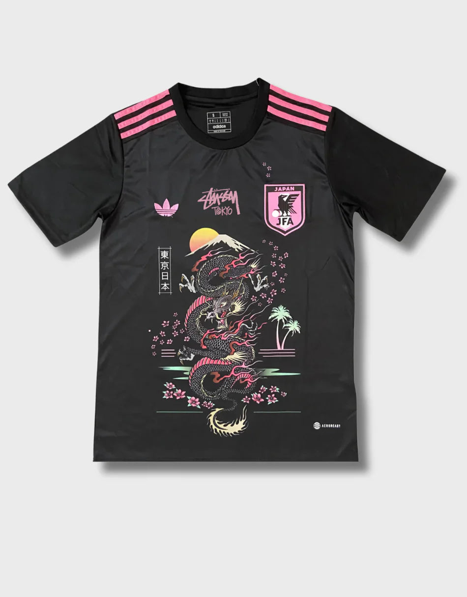 STÜSSY x “JAPAN” JERSEY - BLACK DRAGON