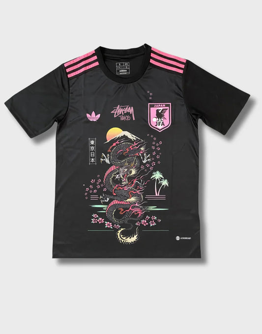 STÜSSY x “JAPAN” JERSEY - BLACK DRAGON